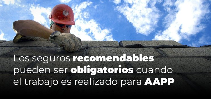 Seguros para profesionales de la construcción