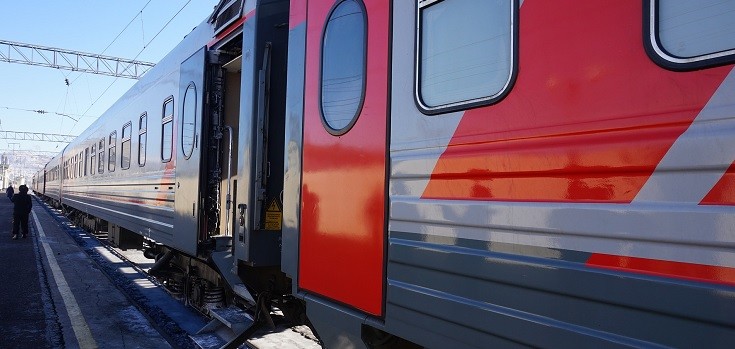 ferrocarril transiberiano en moscú